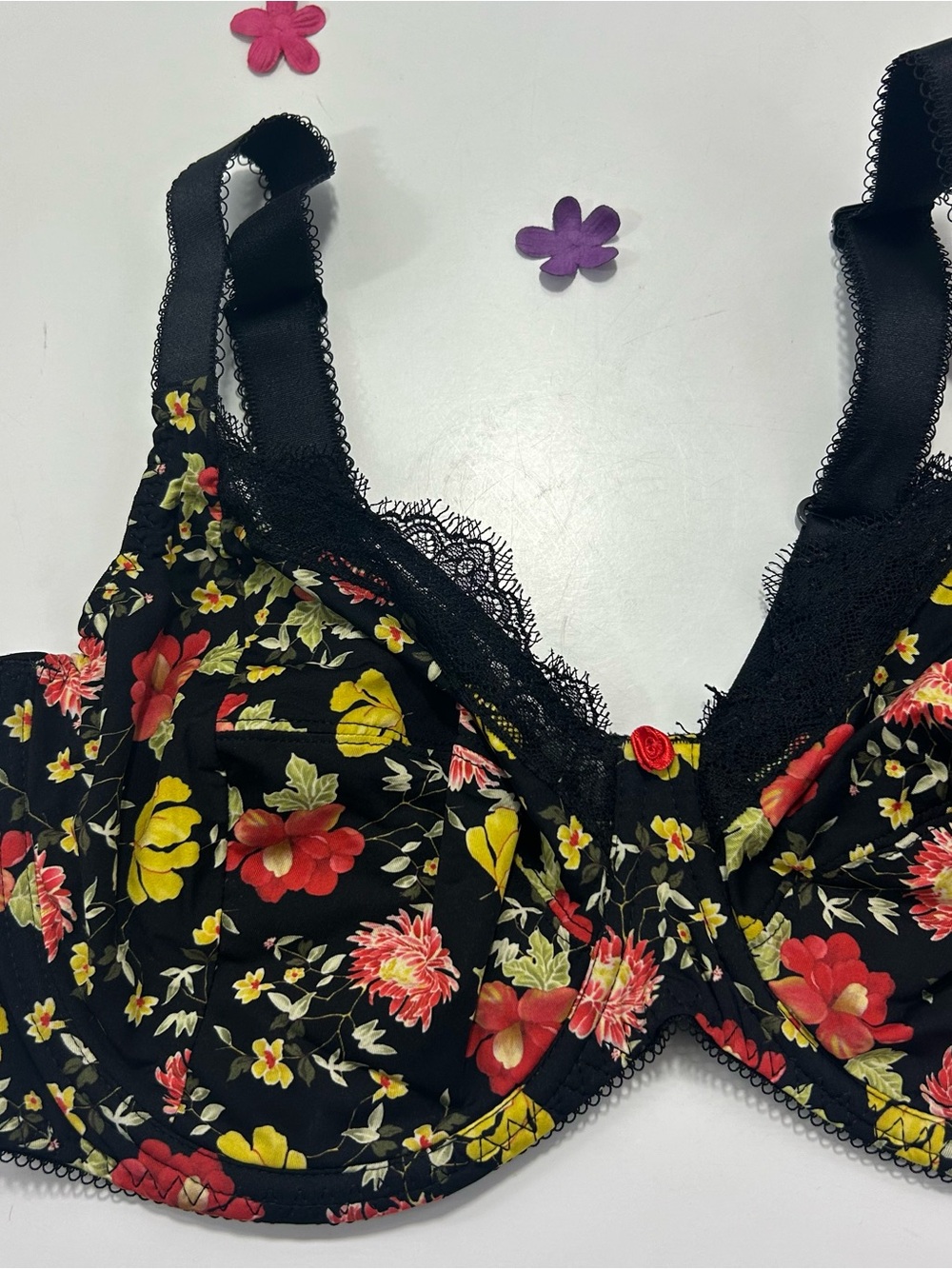 Lise Charmel Antigel Floral Unpadded Underwire Bra 36F NWT - Picture 2 of 5